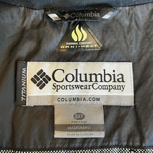 Men's Columbia Titanium Black Puffer Jacket Size 2XL - Picture 7 of 11